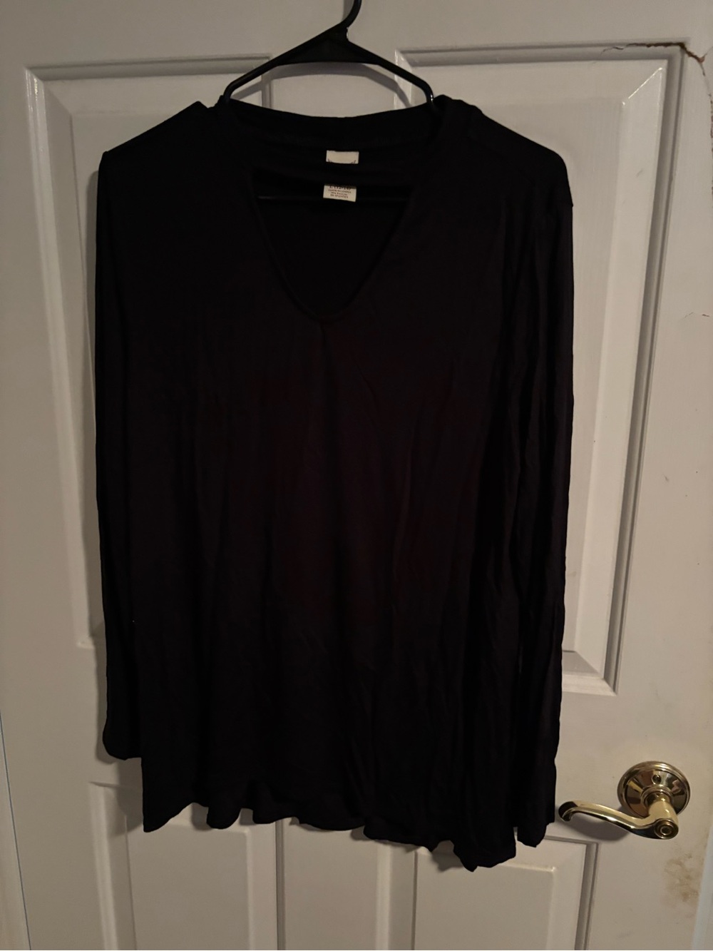 Faded Glory Black Long Sleeve Top